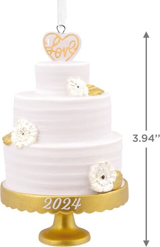 Hallmark Wedding Cake 2024 Christmas Ornament, Premium Porcelain in Saudi Arabia