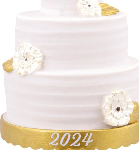 Hallmark Wedding Cake 2024 Christmas Ornament, Premium Porcelain in Saudi Arabia