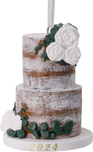 Hallmark Wedding Cake 2024 Christmas Ornament, Premium Porcelain in Saudi Arabia