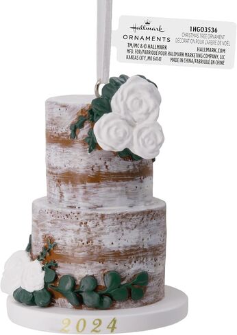 Hallmark Wedding Cake 2024 Christmas Ornament, Premium Porcelain in Saudi Arabia