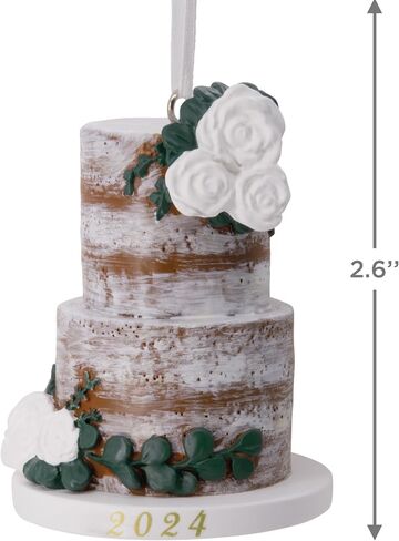 Hallmark Wedding Cake 2024 Christmas Ornament, Premium Porcelain in Saudi Arabia