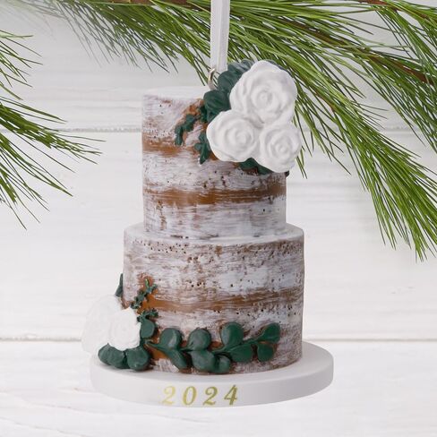 Hallmark Wedding Cake 2024 Christmas Ornament, Premium Porcelain in Saudi Arabia