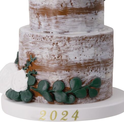 Hallmark Wedding Cake 2024 Christmas Ornament, Premium Porcelain in Saudi Arabia
