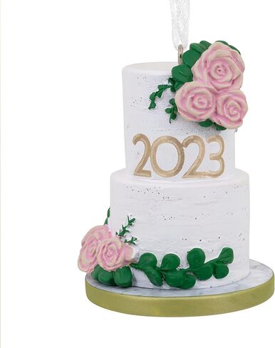 Hallmark Wedding Cake 2024 Christmas Ornament, Premium Porcelain in Saudi Arabia