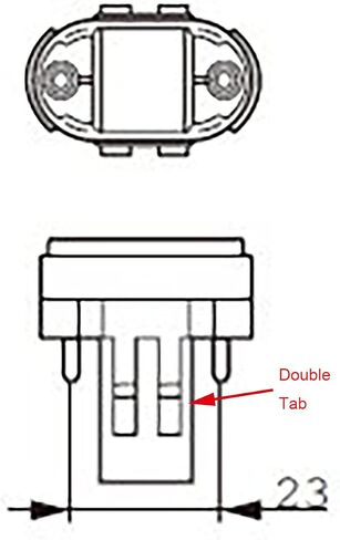 E-Simpo 4pcs Gx23 to E26/E27 Lamp Base Holder Socket Adapter, Refinded Gx23 to E26/e27 Bulb Base Converter CFL PL-S PL-C Bulb Holder Conversion Double Tab.2P in Parallel (4-Pack) in Saudi Arabia