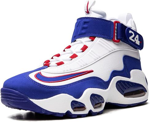 حذاء Nike Air Griffey Max 1 DX3723-100 للرجال، باللون الأبيض/الجيم الأحمر القديم الملكي، 8.5 in Saudi Arabia