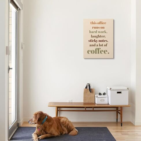 xwelldan العمل الجماعي اقتباس هذا المكتب يعمل على العمل الشاق جدار الفن قماش يطبع، القهوة الفكاهة مكان العمل جدار الفن ديكور للمنزل مكتب الموارد البشرية مكتب مكان العمل، 11 × 14 بوصة، مؤطرة in Kuwait