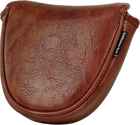 Craftsman Golf Premium Leather Brown Blade Putter Cover Headcover Magnetic Closure for Scotty Cameron Taylormade Odyssey in Saudi Arabia