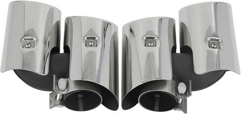 TOPAZ Outer Throat Tail Pipe Exhaust Muffler Tip Fit for 2015-2021 Porsche Cayman 718 in Saudi Arabia