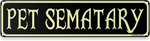 Pet Sematary Halloween Theme Street Sign 16" x 4" Spooky Bar Game Room Home Man Cave Home Decor (PetSemataryStreet) in Saudi Arabia