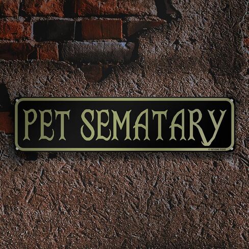 Pet Sematary Halloween Theme Street Sign 16" x 4" Spooky Bar Game Room Home Man Cave Home Decor (PetSemataryStreet) in Saudi Arabia