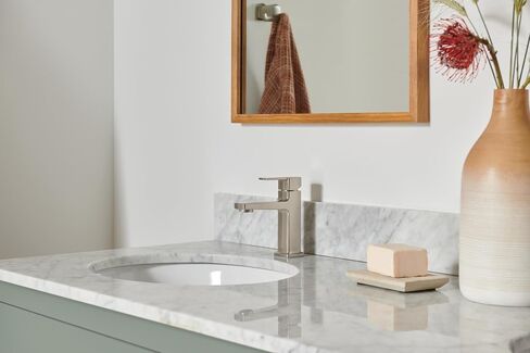 Peerless Ezra Single Hole Bathroom Faucet, Brushed Nickel Bathroom Sink Faucet, Single Handle Bathroom Faucet, Bath Faucet, Push Pop-Up Drain Assembly, Brushed Nickel P1571LF-BN in Saudi Arabia