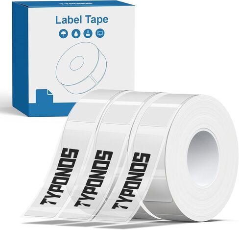 P21 Label Maker Tape 12x40mm (0.47"x1.57"), Adapted NELKO P21 Label Print Paper Standard Laminated 180 Labels/Roll, Label Tape Replacement for Office/Home/School, Yellow/Blue/Pink in Saudi Arabia