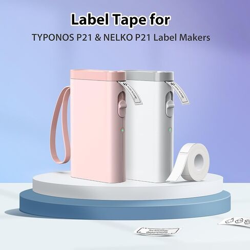 P21 Label Maker Tape 12x40mm (0.47"x1.57"), Adapted NELKO P21 Label Print Paper Standard Laminated 180 Labels/Roll, Label Tape Replacement for Office/Home/School, Yellow/Blue/Pink in Saudi Arabia