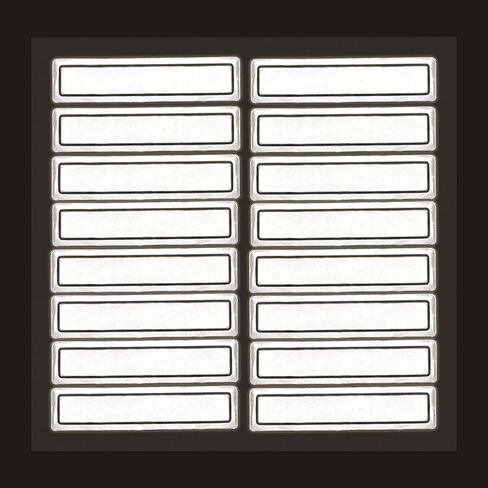 Silver Retro Reflective Helmet Strips | 1" x 4", Pack of 16 in Saudi Arabia