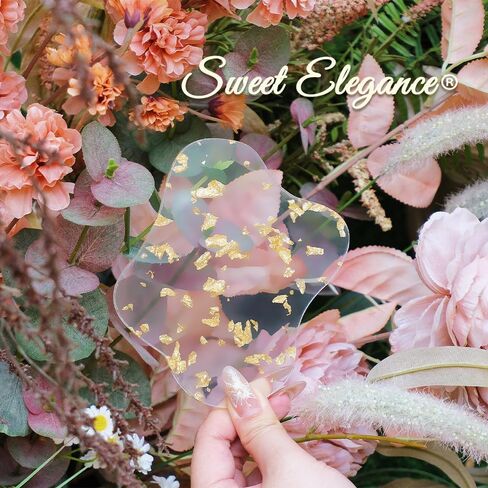 مجموعة قواعد أكواب أكريليك Sweet Elegance® مكونة من 4 قطع من أكريليك ذهبي من فويل كوستر على شكل قطرة مقاومة للماء وغير قابلة للانزلاق ومتينة لتزيين الطاولة الملونة لمهرجان المنزل in Saudi Arabia