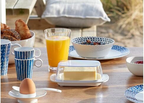 طبق زبدة ميبال، مقاس واحد، ابيض in Kuwait