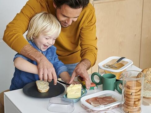 طبق زبدة ميبال، مقاس واحد، ابيض in Kuwait