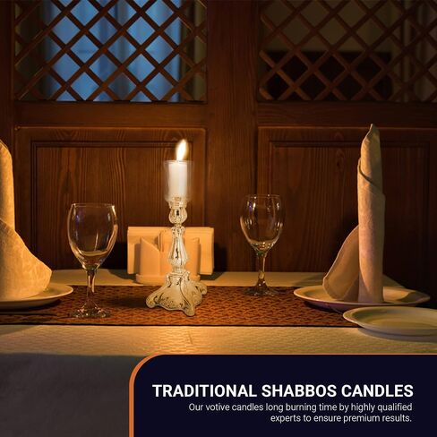 Only Kosher Candy L’HAVA Neronim 4 Hour Candles Long Burning Time Votive Shabbat Candle, Traditional Shabbos Candles, 72 Pack in Saudi Arabia