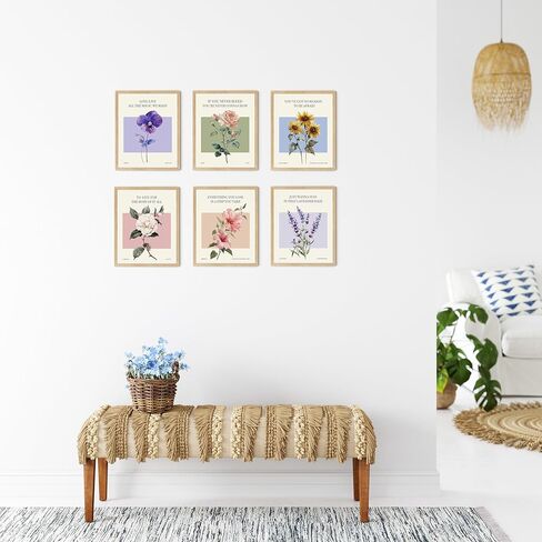 ملصقات مستوحاة من موسيقى TwoDays Taylor، فن جداري على شكل زهرة عتيقة مذهلة لهدايا المعجبين، كلمات أغنية زهرية نابضة بالحياة لتزيين غرفة النوم. (8 × 10 بوصة، مجموعة من 6 قطع، بدون إطار) in Kuwait