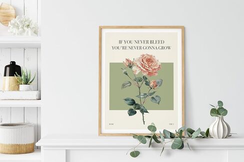 ملصقات مستوحاة من موسيقى TwoDays Taylor، فن جداري على شكل زهرة عتيقة مذهلة لهدايا المعجبين، كلمات أغنية زهرية نابضة بالحياة لتزيين غرفة النوم. (8 × 10 بوصة، مجموعة من 6 قطع، بدون إطار) in Kuwait