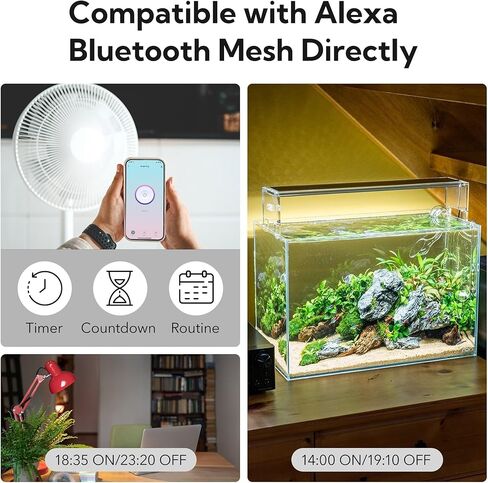 قابس ذكي بلوتوث BN-LINK، مخرج ذكي يعمل مع البلوتوث مباشرة، جهاز تحكم عن بعد عن طريق التطبيق، لا يتطلب محور، 4 عبوات in Kuwait