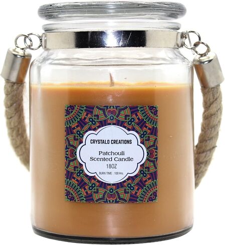 Creations Patchouli Scented Candle with Rope Handle, 18 Ounce in Saudi Arabia