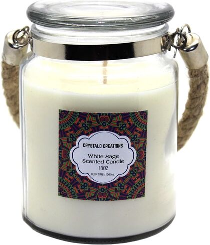 Creations Patchouli Scented Candle with Rope Handle, 18 Ounce in Saudi Arabia