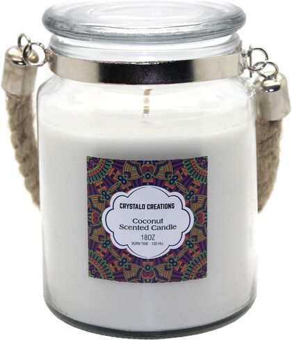 Creations Patchouli Scented Candle with Rope Handle, 18 Ounce in Saudi Arabia