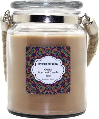Creations Patchouli Scented Candle with Rope Handle, 18 Ounce in Saudi Arabia