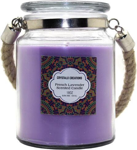Creations Patchouli Scented Candle with Rope Handle, 18 Ounce in Saudi Arabia