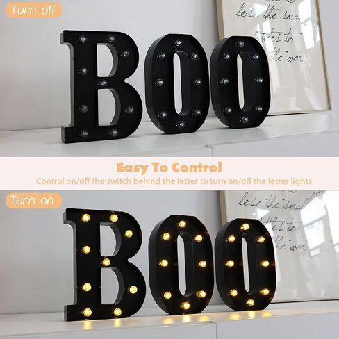 حروف مضيئة LED، 26 مصباح حروف أبجدية، حروف صغيرة مع أضواء، أضواء حروف تعمل بالبطارية للحفلات، الطاولة، ديكور الحائط (حرف-A) in Kuwait