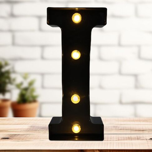 حروف مضيئة LED، 26 مصباح حروف أبجدية، حروف صغيرة مع أضواء، أضواء حروف تعمل بالبطارية للحفلات، الطاولة، ديكور الحائط (حرف-A) in Kuwait