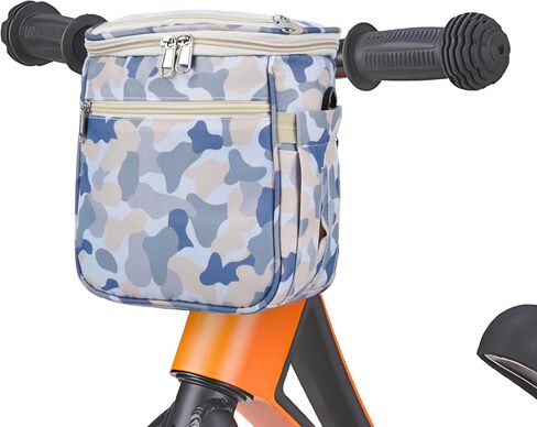 SAMORE Kids Bike Basket Handlebar Bags for Girls Front Bicycle Baskets Children Tricycle Handlebar Bag Green in Saudi Arabia