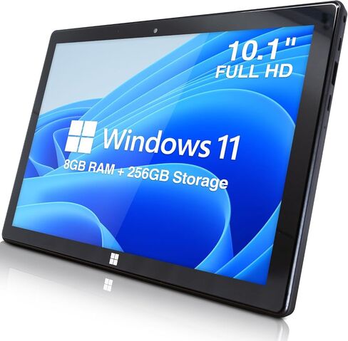كمبيوتر لوحي Fusion5 10 بوصة Windows 11 Pro FWIN232 Plus S1 فائق النحافة بنظام Windows - (ذاكرة وصول عشوائي سعتها 4 جيجابايت، USB 3.0، Micro HDMI، وحدة معالجة مركزية Intel رباعية النواة، شاشة IPS HD، كاميرات 5 ميجابكسل و2 ميجابكسل، بلوتوث 4.0، ويندوز 11)  in Kuwait