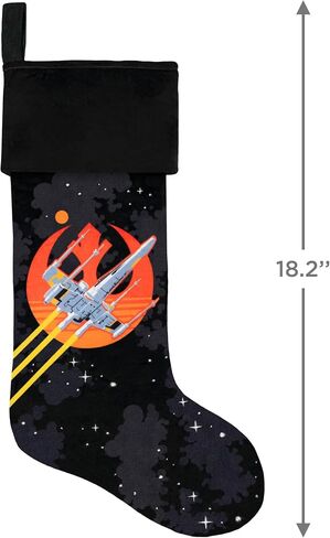 Hallmark Keepsake Christmas Ornament and Stocking Hanger, Star Wars: A New Hope Luke Skywalker's X-Wing Starfighter with Light and Sound, Gifts for Star Wars Fans in Saudi Arabia