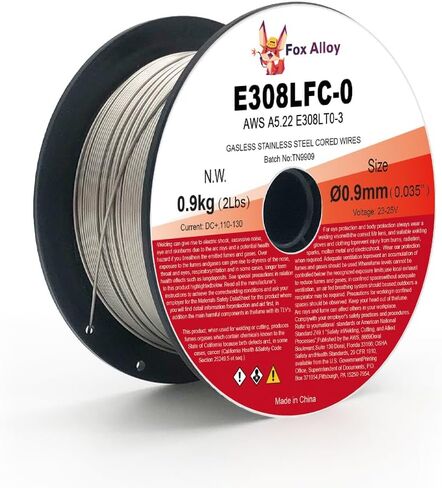 بكرة سلك لحام بقلب متدفق من الفولاذ المقاوم للصدأ E308LFC-O 0.030 بوصة 2 رطل سلك لحام منخفض الترشيش (E308LFC-O 0.035 بوصة 2LB) in Saudi Arabia