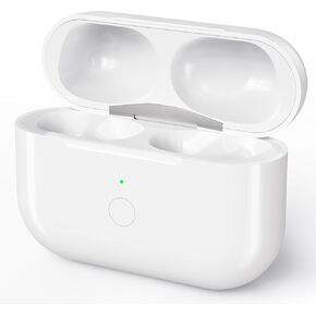 حافظة شحن لاسلكية متوافقة مع AirPods 3، حافظة شحن لاسلكية بديلة مطورة متوافقة مع Airpods 3، حافظة شاحن من النوع C بديلة مع منفذ شحن من النوع C (بدون سماعات أذن)