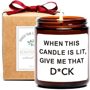 FUND AMLIGHT Teakwood Scented Candle, I Love You for Your Personality, Unique Rude Gift for Husband Boyfriend