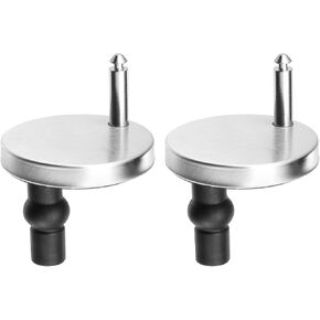 uxcell 2 Set Toilet Seat Hinge Fixings, Hinge Bolt Screws Toilet Seat Fixings with 60mm/2.36" Base, for Top Fixing Bolt Expansion Screw Cover Buckle