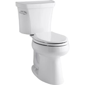 Kohler KOH3889-0 Highline 1.28 GPF Two-Piece Elongated Comfort Height Toilet with 10" Rough In White