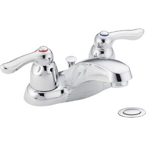 Moen 8917 Commercial M-Bition 4-Inch Centerset Lavatory Faucet with Drain 1.5 gpm, Chrome