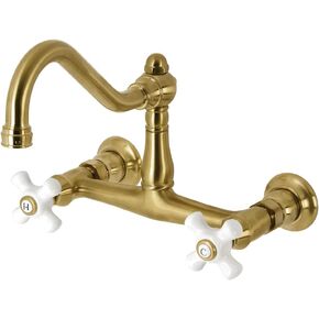 Kingston Brass KS3247PL Vintage Bathroom Faucet, Brushed Brass