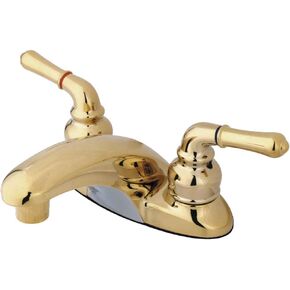 Kingston Brass GKB622LP Magellan 4-inch Lavatory Faucet with Lever Handle, Polished Brass
