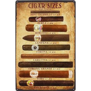 AMELIA SHARPE Cigars Metal Tin Sign 8x12 Inch Vintage Home Office Poster Bar Pub Cafe Decorative Plaque Home Decor Cigar Decor