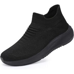 SHULOOK Womens Slip on Walking Shoes Comfort Lightweight Breathable Sock Shoe Non-Slip Mesh Casual Fashion Tennis Running Sneakers
