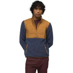 prAna IncrediWool 1/2 Zip Standard Fit Rust Heather LG