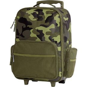 Stephen Joseph Kids' Classic Rolling Luggage, Green Dino, One Size