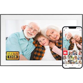 10.1 Inch WiFi Digital Picture Frame, 1280x800 HD IPS Touch Screen Photo Frame Electronic, Auto-Rotate, Share Photos/Videos Instantly via Uhale Free App from Anywhere in Kuwait