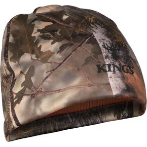 King's Camo Reversible Poly Beanie - Desert Shadow/Blaze